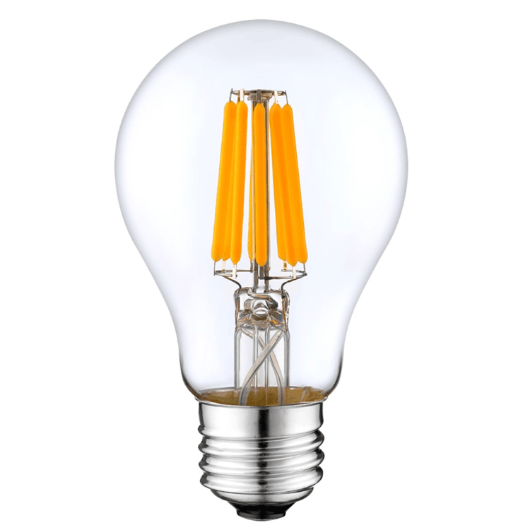 8W dimmable LED filament bulb ERP E27 A60 glass globe lamp